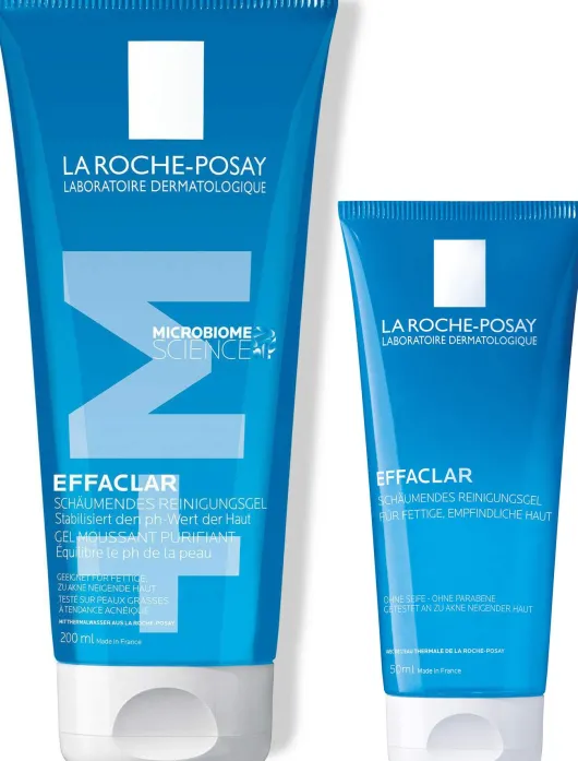 La Roche Posay Effaclar schäumendes Reinigungsgel 200 ml + gratis Effaclar Gel 50 ml