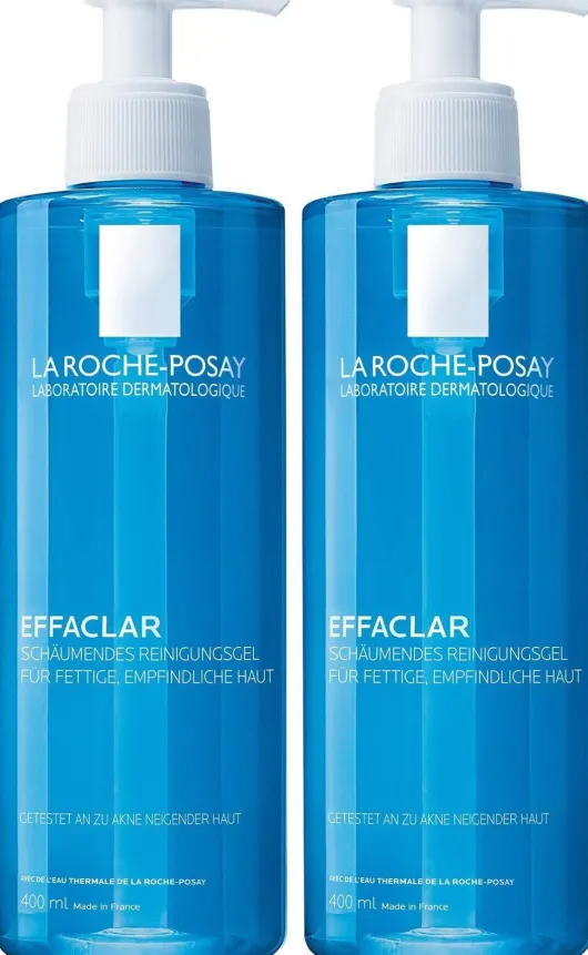 La Roche Posay Effaclar Schäumendes Reinigungsgel 2 x 400 ml