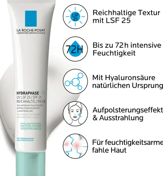 La Roche Posay Hydraphase HA UV Reichhaltige Tagescreme LSF 25 40 ml