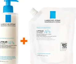 La Roche Posay Lipikar Syndet AP+ Reinigungs-Cremegel 400 ml + Lipikar Syndet AP+ Reinigungs-Cremegel 400 ml Refill