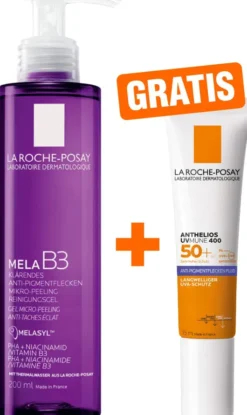 La Roche Posay Mela B3 Reinigungsgel 200 ml + gratis La Roche Posay Anthelios Anti-Pigment Fluid 15 ml
