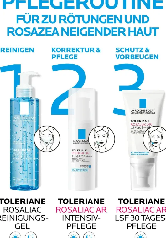 La Roche Posay Toleriane Rosaliac AR LSF 30 50 ml Creme + gratis Roche Posay Toleriane Dermallergo Augencreme 2 ml