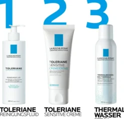 La Roche Posay Toleriane Sensitive Creme 40 ml + gratis Dermallergo Augencreme 2 ml