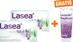 Lasea 2 x 56 Weichkapseln + gratis Lasea Lavendel Handcreme