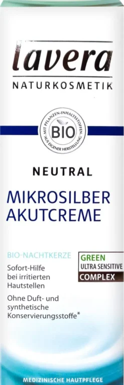 Lavera Neutral Akutcreme Mit Mikrosilber 75 ml