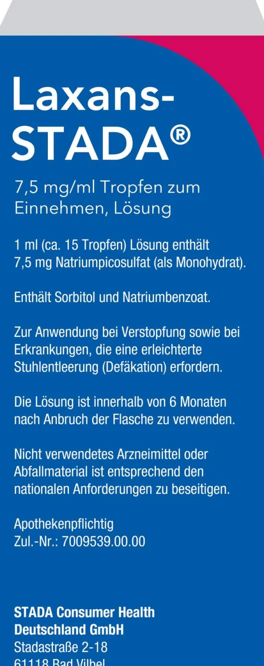 Laxans-Stada 7,5 mg Tropfen 50 ml