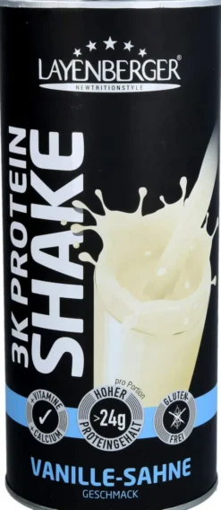 Layenberger 3k Protein Shake Vanille-Sahne Pulver 396g
