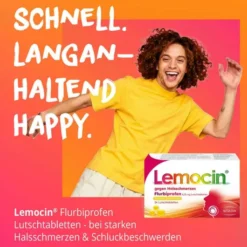 Lemocin gegen Halsschmerzen Flurbiprofen 8,75 mg Lutschtabletten