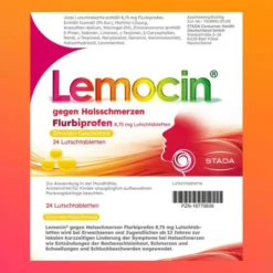 Lemocin gegen Halsschmerzen Flurbiprofen 8,75 mg Lutschtabletten