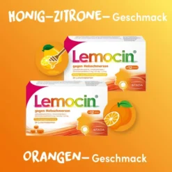 Lemocin gegen Halsschmerzen mit Honig-Zitronengeschmack 24 Lutschtabletten