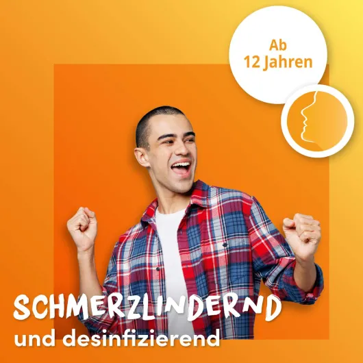 Lemocin gegen Halsschmerzen mit Orangengeschmack 24 Lutschtabletten