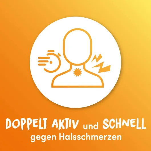 Lemocin gegen Halsschmerzen mit Orangengeschmack 24 Lutschtabletten
