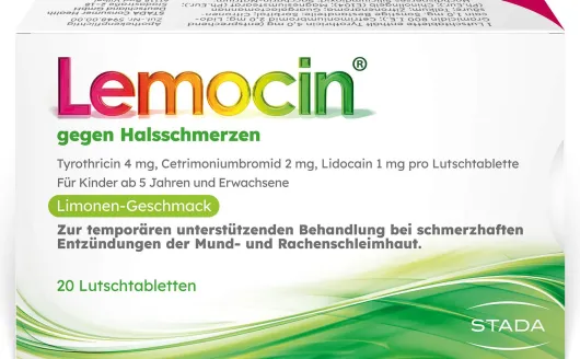 Lemocin gegen Halsschmerzen 20 Lutschtabletten