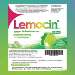 Lemocin gegen Halsschmerzen 20 Lutschtabletten