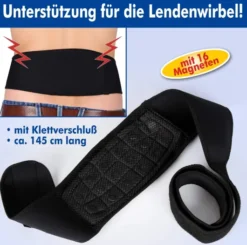 Lendenwirbelstütze mit 16 Magneten