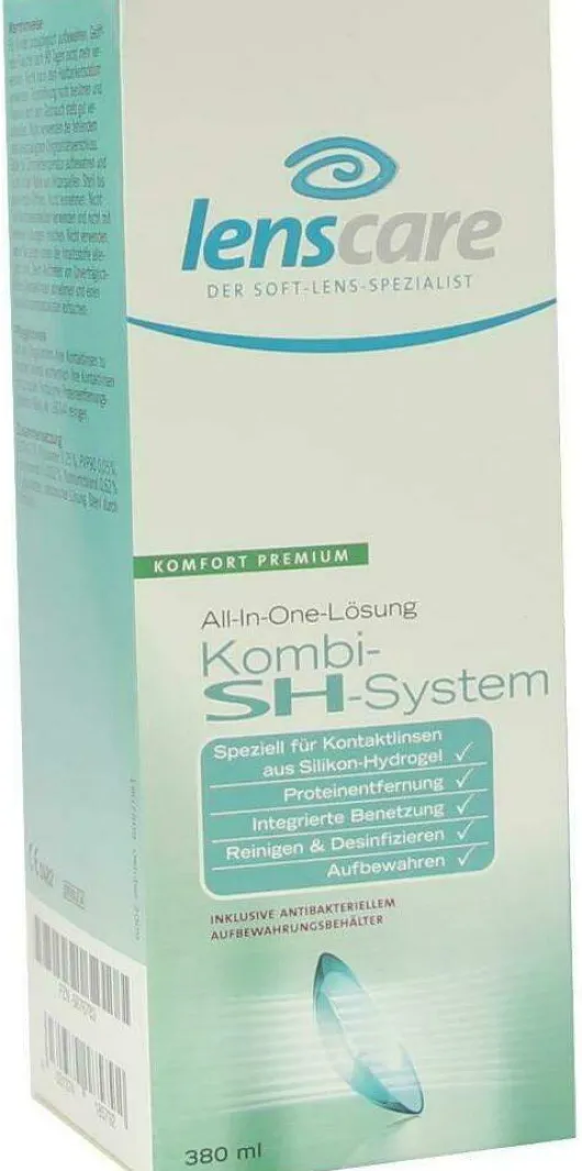 Lenscare Kombi Sh System Lösung 380 ml + 1 Behälter