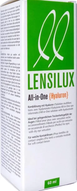 Lensilux All in One Lösung Hyaluron , Weiche Kontaktlinsen 60 ml
