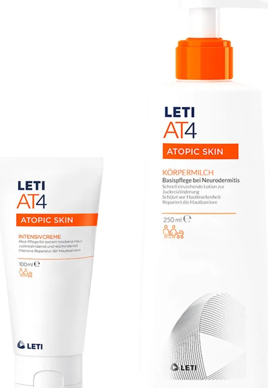 LETI AT4 Intensivcreme 100 ml + LETI AT4 Körpermilch 250 ml