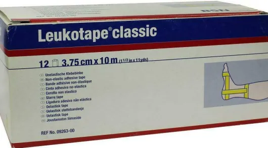 Leukotape Classic 10 M X 3,75 cm Gelb 12 Binden