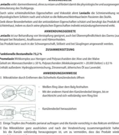 Leviaclis Erwachsene Klistiere bei Verstopfung 60 G