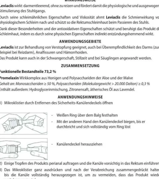 Leviaclis Kinder Klistiere bei Verstopfung 30 G