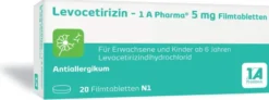 Levocetirizin 1a Pharma 5 mg 20 Filmtabletten