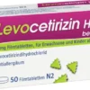 Levocetirizin Hexal bei Allergien 5 mg 50 Filmtabletten