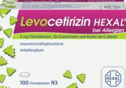 Levocetirizin Hexal bei Allergien 5 mg 100 Filmtabletten