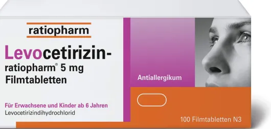 Levocetirizin ratiopharm 5 mg 100 Filmtabletten