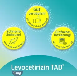 Levocetirizin Tad 5 mg 100 Filmtabletten