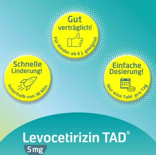 Levocetirizin Tad 5 mg 50 Filmtabletten