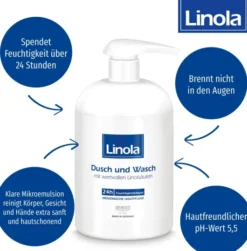 Linola Dusch- und Waschlotion mit Spender 500 ml
