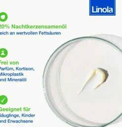 Linola Fett Nachtkerzenöl 20 g je 100 g 100 g Creme