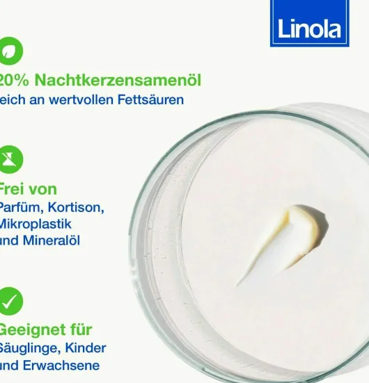 Linola Fett Nachtkerzenöl 20 g je 100 g 100 g Creme