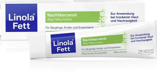 Linola Fett Nachtkerzenöl 20 g je 100 g 100 g Creme