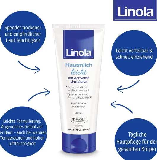 Linola Hautmilch leicht 200 ml Lotion