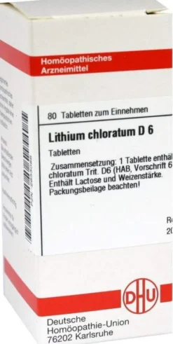 Lithium Chloratum D6 Dhu 80 Tabletten