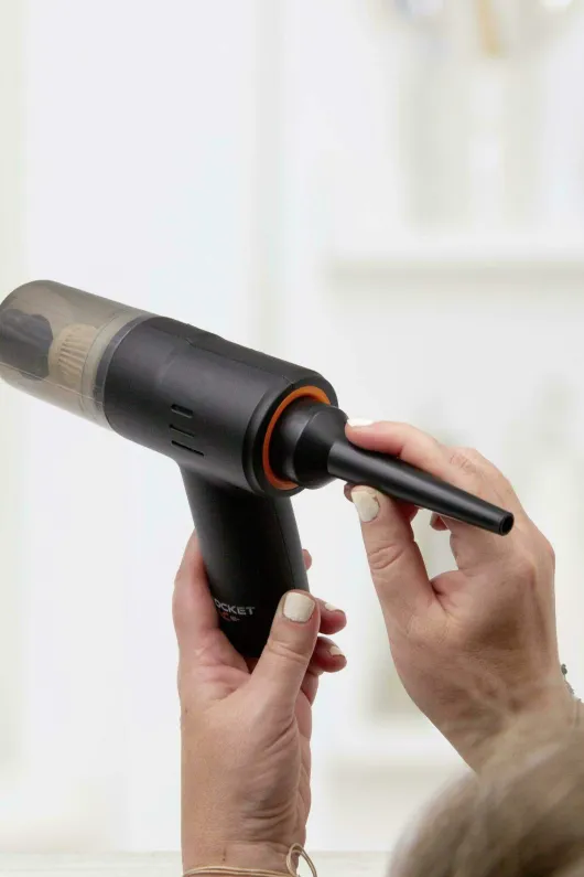 Livington PocketVac Akku 2in1 Handstaubsauger mit Blasfunktion