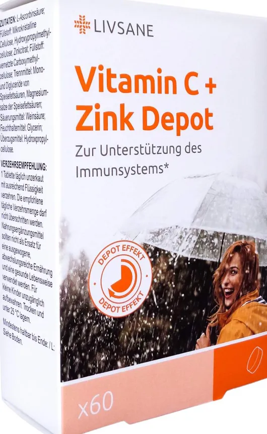 Livsane Vitamin C + Zink Depot 60 Retardtabletten