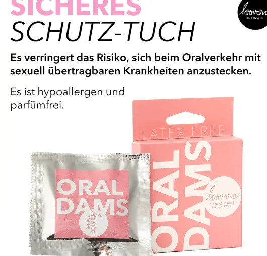 Loovara Oral Dams Latexfrei 3 Tücher