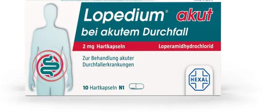Lopedium akut bei akutem Durchfall 10 Kapseln