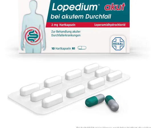 Lopedium akut bei akutem Durchfall 10 Kapseln
