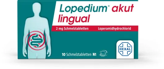 Lopedium akut lingual 2 mg Schmelztabletten 10 Stück