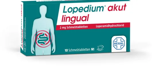 Lopedium akut lingual 2 mg Schmelztabletten 10 Stück