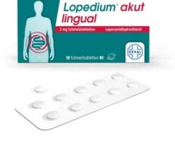 Lopedium akut lingual 2 mg Schmelztabletten 10 Stück