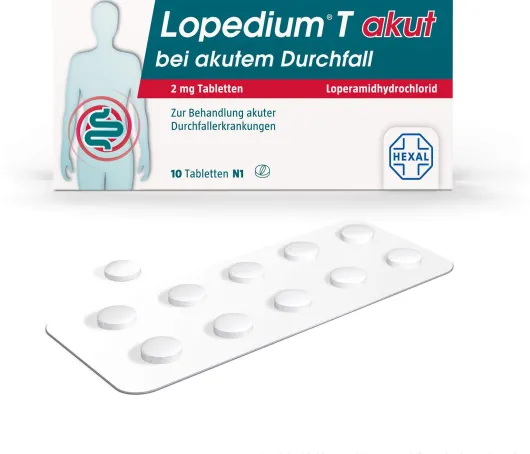Lopedium T akut bei akutem Durchfall 10 Tabletten