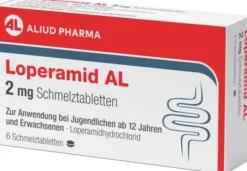 Loperamid Al 2 mg 6 Schmelztabletten