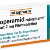 Loperamid-ratiopharm akut 2 mg - 10 Filmtabletten