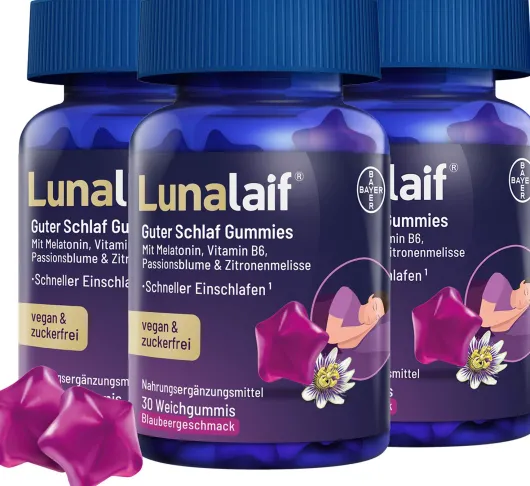 Lunalaif Guter Schlaf Gummies 3 x 30 Stück