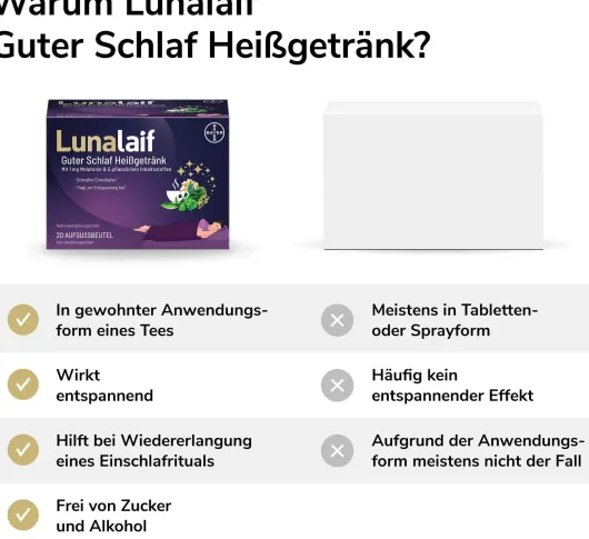Lunalaif Guter Schlaf Heißgetränk 20 Beutel
